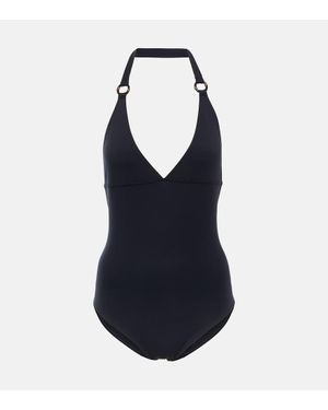 Loro Piana Costume Intero Con Scollo All'Americana - Blu