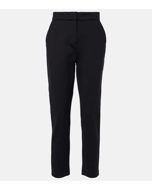Max Mara Gerade Cropped-Hose Orlando - Blau