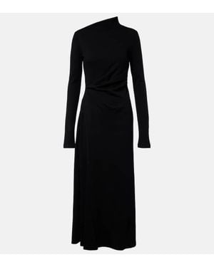 Sportmax Edile Wool And Cotton-Blend Midi Dress - Black