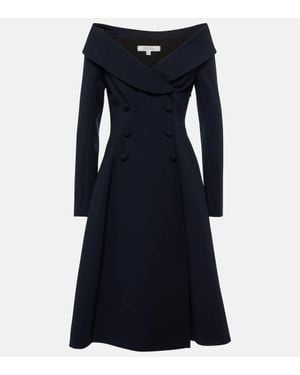 Dorothee Schumacher Abito Midi Con Scollo Bardot - Nero