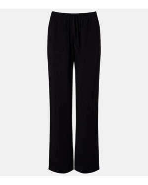 Asceno Aurelia High-Rise Straight Pants - Blue