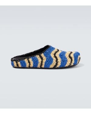 Marni X No Vacancy Inn Slippers - Blau