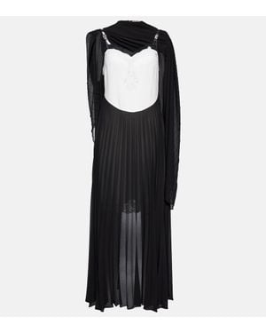 Christopher Kane Midikleid Mrs Robinson Mit Spitze - Schwarz