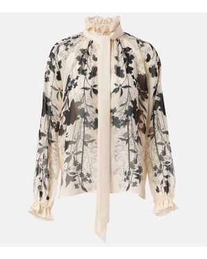 La DoubleJ Cerere Floral Silk Blouse - Multicolor