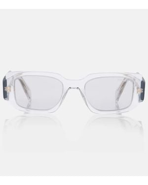 Prada Eckige Sonnenbrille - Blau