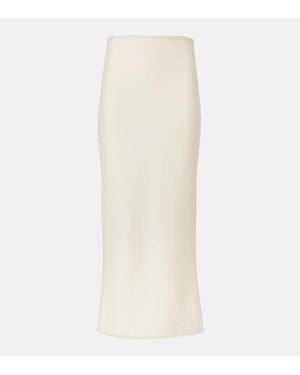 Gabriela Hearst Circe Virgin Wool Pencil Skirt - White