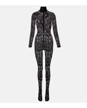 Valentino Rebrode Lace Jumpsuit - Black