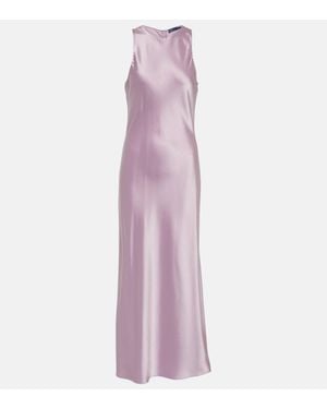 Polo Ralph Lauren Satin Maxi Dress - Purple