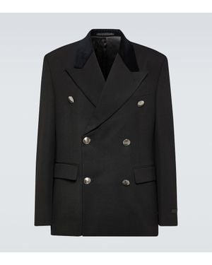 Prada Anzugjacke Aus Schurwolle - Schwarz