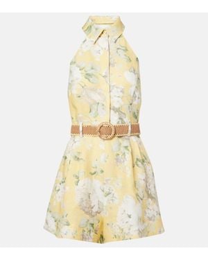 Zimmermann Linen Jumpsuits - Yellow