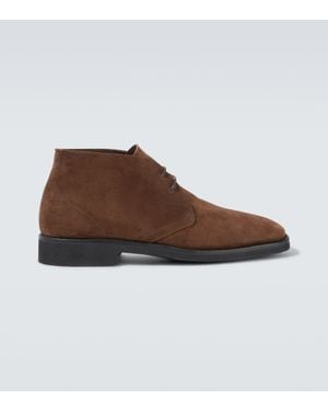 Tom Ford Desert Boots Aus Veloursleder - Braun