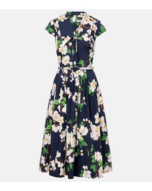 Oscar de la Renta Abito Midi - Blu
