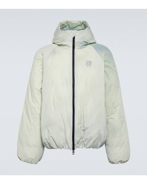 Loewe X On Tie-Dye Technical Puffer Jacket - Green