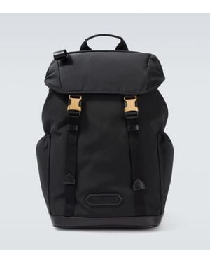 Tom Ford Rucksack Mit Leder - Schwarz