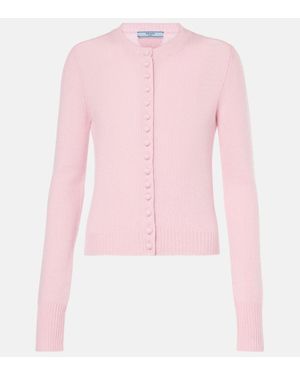 Prada Cardigan En Cachemire - Rose