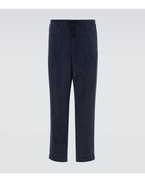 Dries Van Noten Pantalon Ample Penny - Bleu