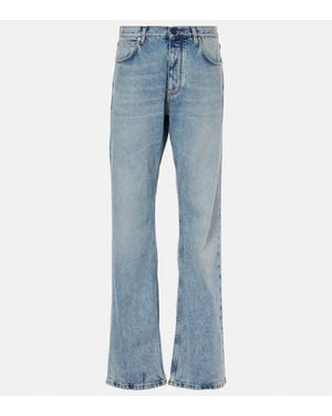 Balenciaga Mid-Rise Wide-Leg Jeans - Blue