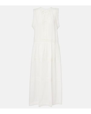 Ulla Johnson Thalia Crochet-trimmed Cotton Beach Dress - White