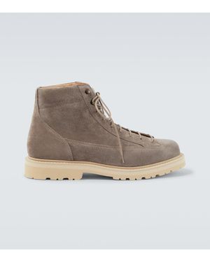 Brunello Cucinelli Suede Ankle Boots - Brown