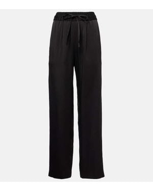 Isabel Marant Weite Hose Kendry Aus Satin - Schwarz