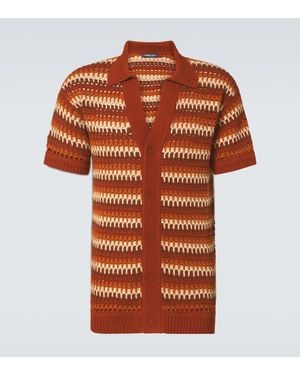 Frescobol Carioca Camicia Pinto - Marrone