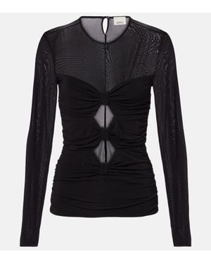 Isabel Marant Top Gladice Aus Jersey - Schwarz