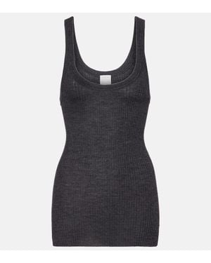 Calvin Klein Top Ella Aus Wolle - Schwarz