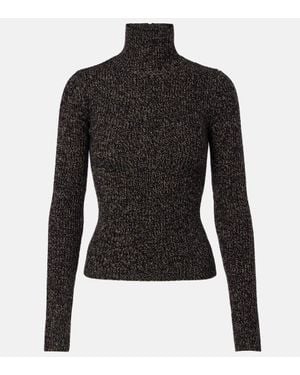 Max Mara Rollkragenpullover Aus Einem Wollgemisch - Schwarz