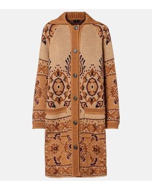 Etro Cardigan Aus Einem Wollgemisch - Braun