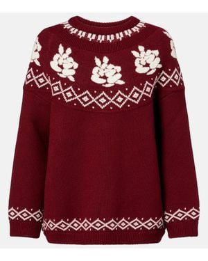 Magda Butrym Pullover Aus Wolle - Rot