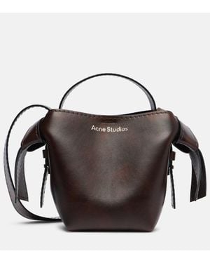 Acne Studios Musubi Small Leather Crossbody Bag - Black