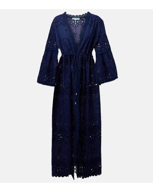 Melissa Odabash Kaftan Tallulah Aus Baumwolle - Blau