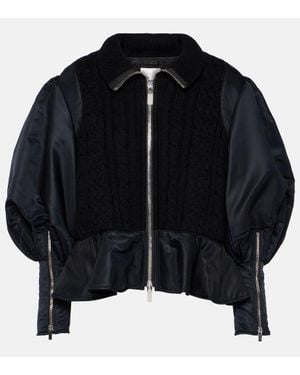 Noir Kei Ninomiya Bomber Peplum - Nero