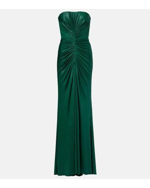 Elie Saab Robe Aus Jersey - Grün
