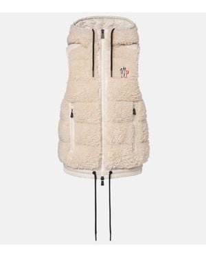 Moncler Veste Doudoune Sans Manches A Capuche - Neutre