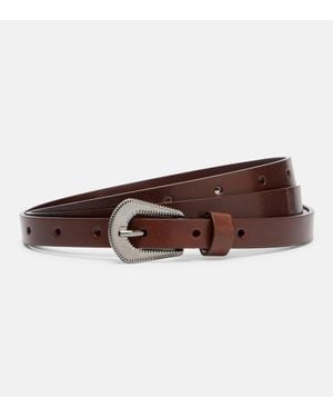 Brunello Cucinelli Guertel Aus Leder - Braun