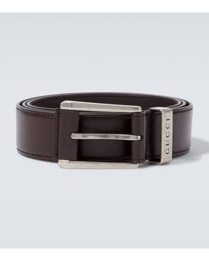 Gucci Guertel Aus Leder - Braun