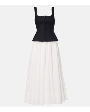 Jonathan Simkhai Robe Midi Jolynn - Blanc