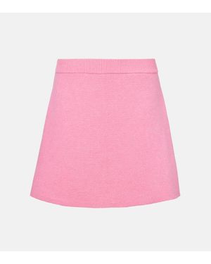 Lisa Yang Mini-Jupe Clare En Cachemire - Rose