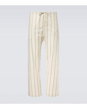 Bode Pyjamahose Celery Aus Baumwolle - Natur