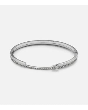Repossi Pulsera Serti Sur Vide De Oro Blanco De 18 Ct - Metálico