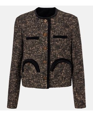 Blazé Milano Jacke Shamo Aus Tweed - Schwarz