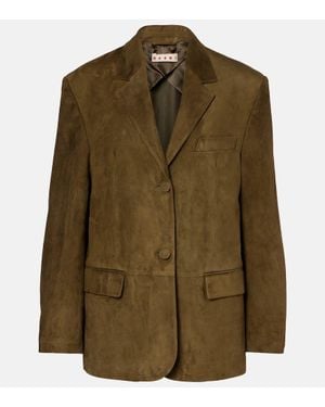 Marni Suede Jacket - Green