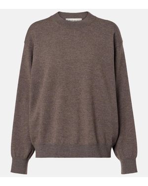 Rohe Pullover Aus Wolle Und Kaschmir - Braun