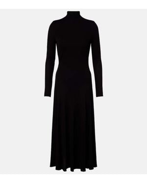 Alaïa Crepe Long Dress - Black