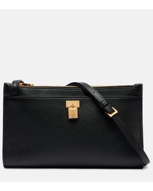 Tom Ford Padlock Mini Leather Crossbody Bag - Black