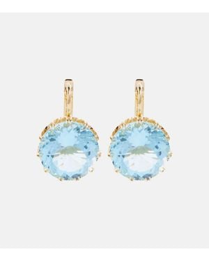 Ileana Makri Ohrringe Aus 18Kt Gelbgold Mit Topas - Blau