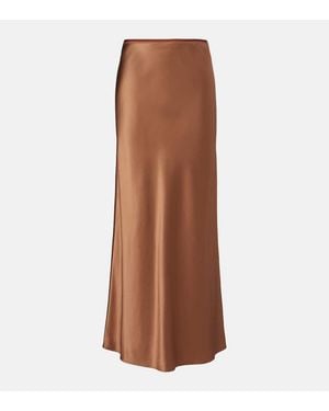 JOSEPH Maxirock Isaak Aus Seidensatin - Braun