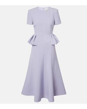 Roland Mouret Midikleid Aus Crepe - Lila