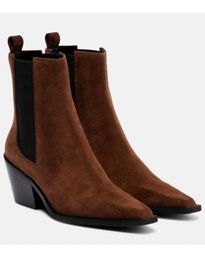 A.Emery Leo Suede Ankle Boots - Brown